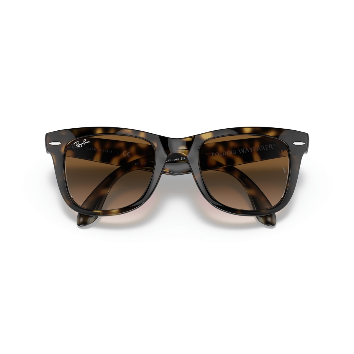 Occhiali da sole uomo Ray Ban 4105 710/51 - Wayfarer folding Luxury...