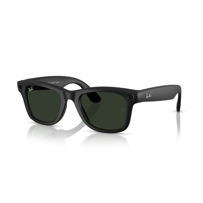 Occhiali da sole uomo Ray Ban META WAYFARER 4006 601S1M Luxury nuov...