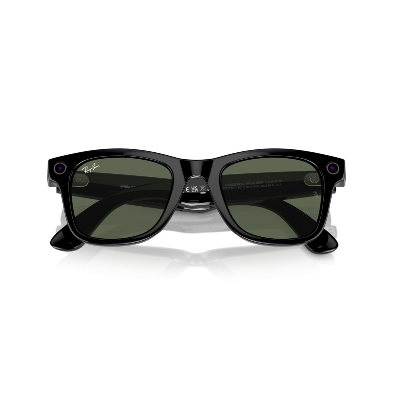 Occhiali da sole uomo Ray Ban META WAYFARER 4006 601/71 Luxury nuov...