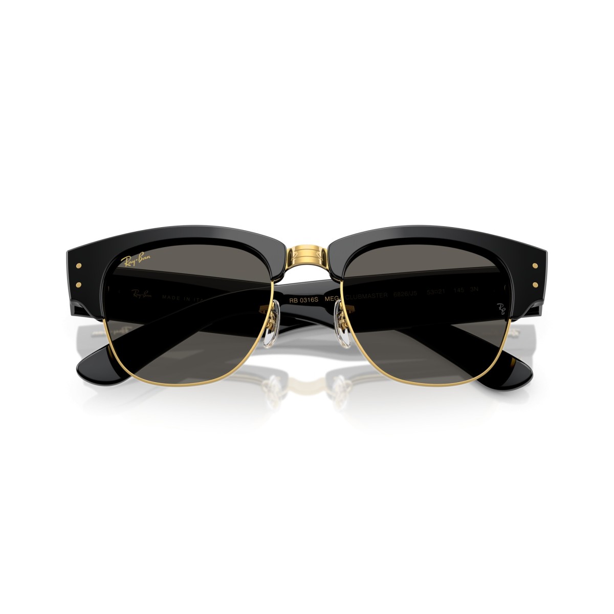 Occhiali da sole donna Ray Ban 0316S 6826J5 - Mega clubmaster Asap ...