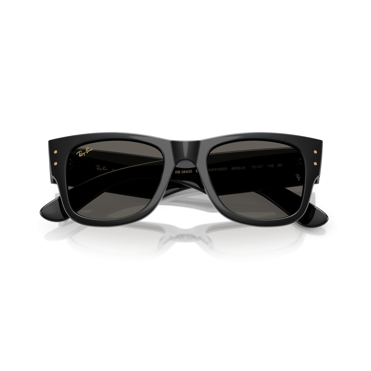 Occhiali da sole donna Ray Ban 0840S 6826J5 - Mega Wayfarer Luxury ...