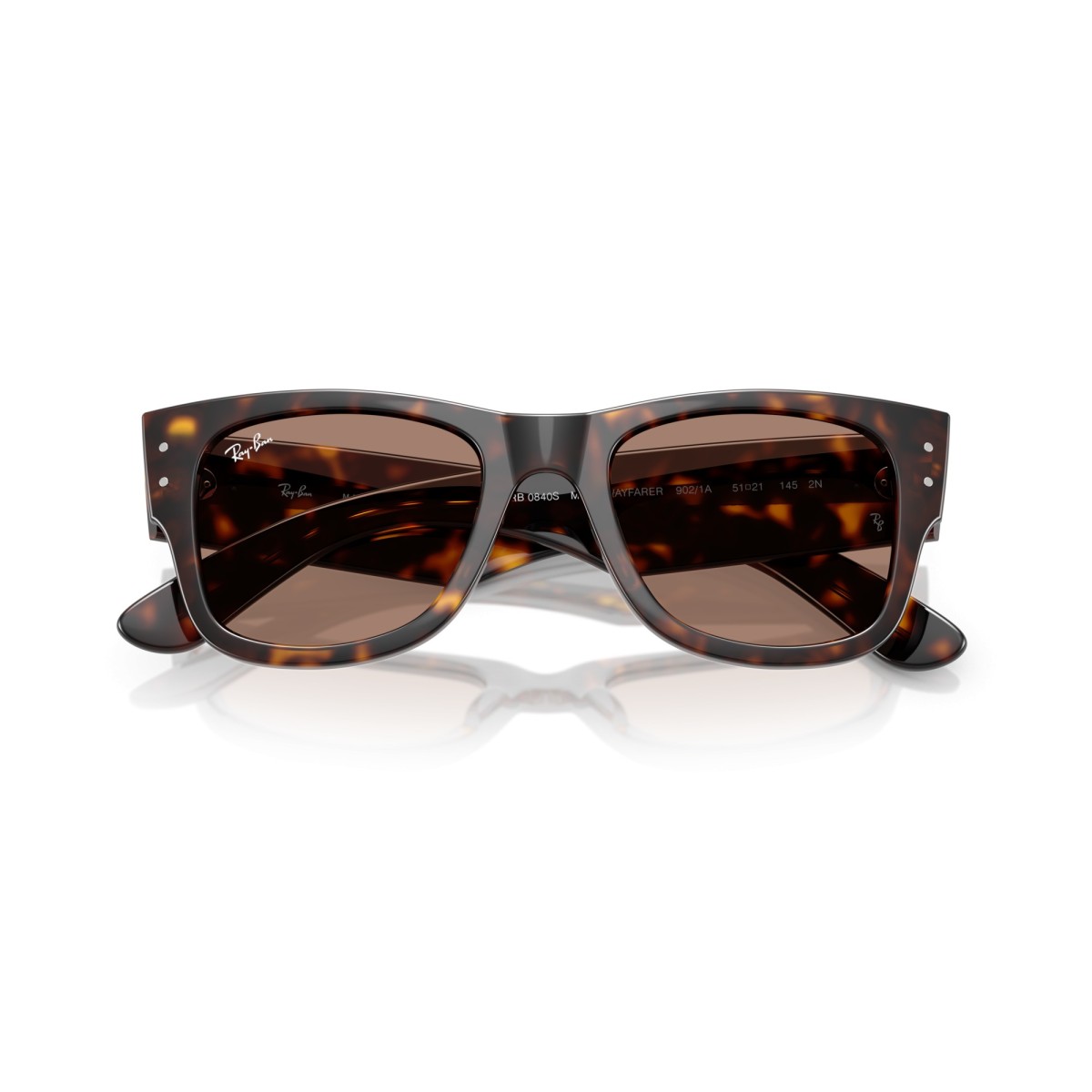 Occhiali da sole donna Ray Ban 0840S 902/1A - Mega Wayfarer Luxury ...