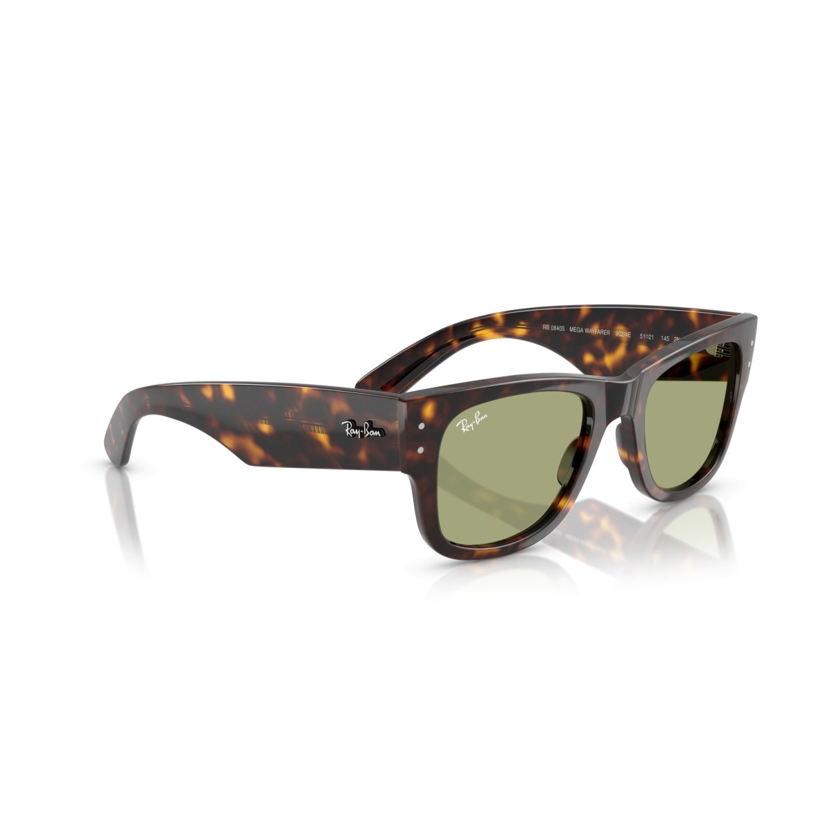 Occhiali da sole donna Ray Ban 0840S 902/4E - Mega Wayfarer Luxury ...
