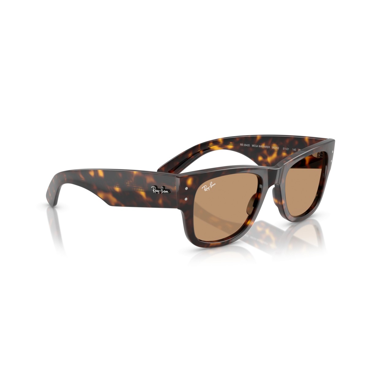 Occhiali da sole donna Ray Ban 0840S 902/53 - Mega Wayfarer Luxury ...