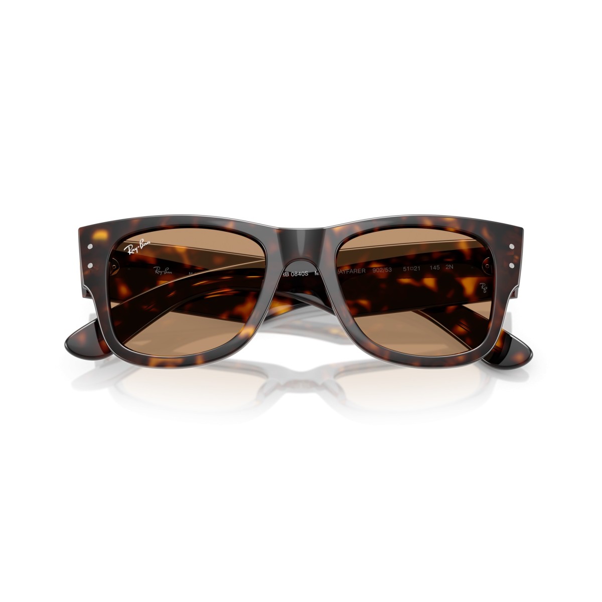 Occhiali da sole donna Ray Ban 0840S 902/53 - Mega Wayfarer Luxury ...