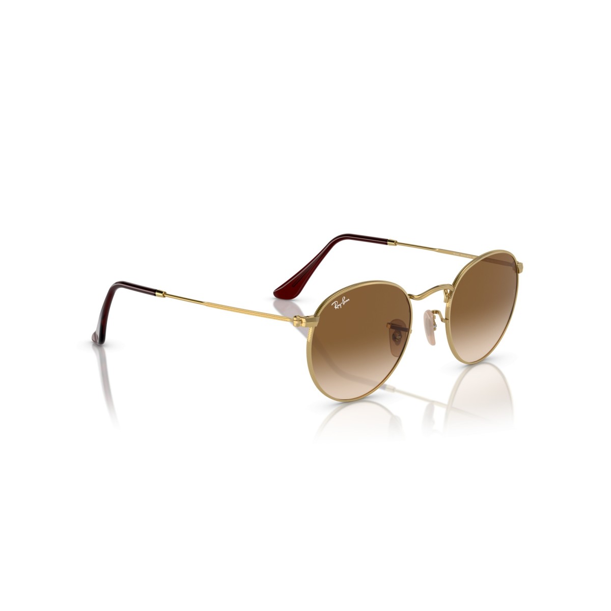 Women's Sunglasses Ray Ban 3447N 001/51 - Round Metal Luxury nu...