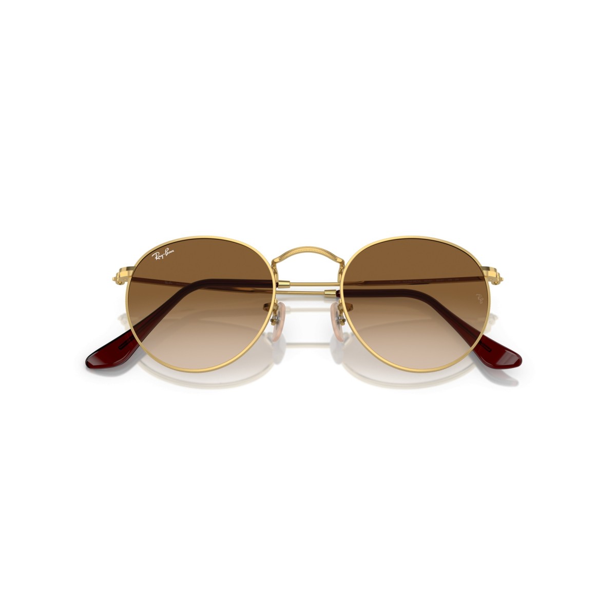Women's Sunglasses Ray Ban 3447N 001/51 - Round Metal Luxury nu...
