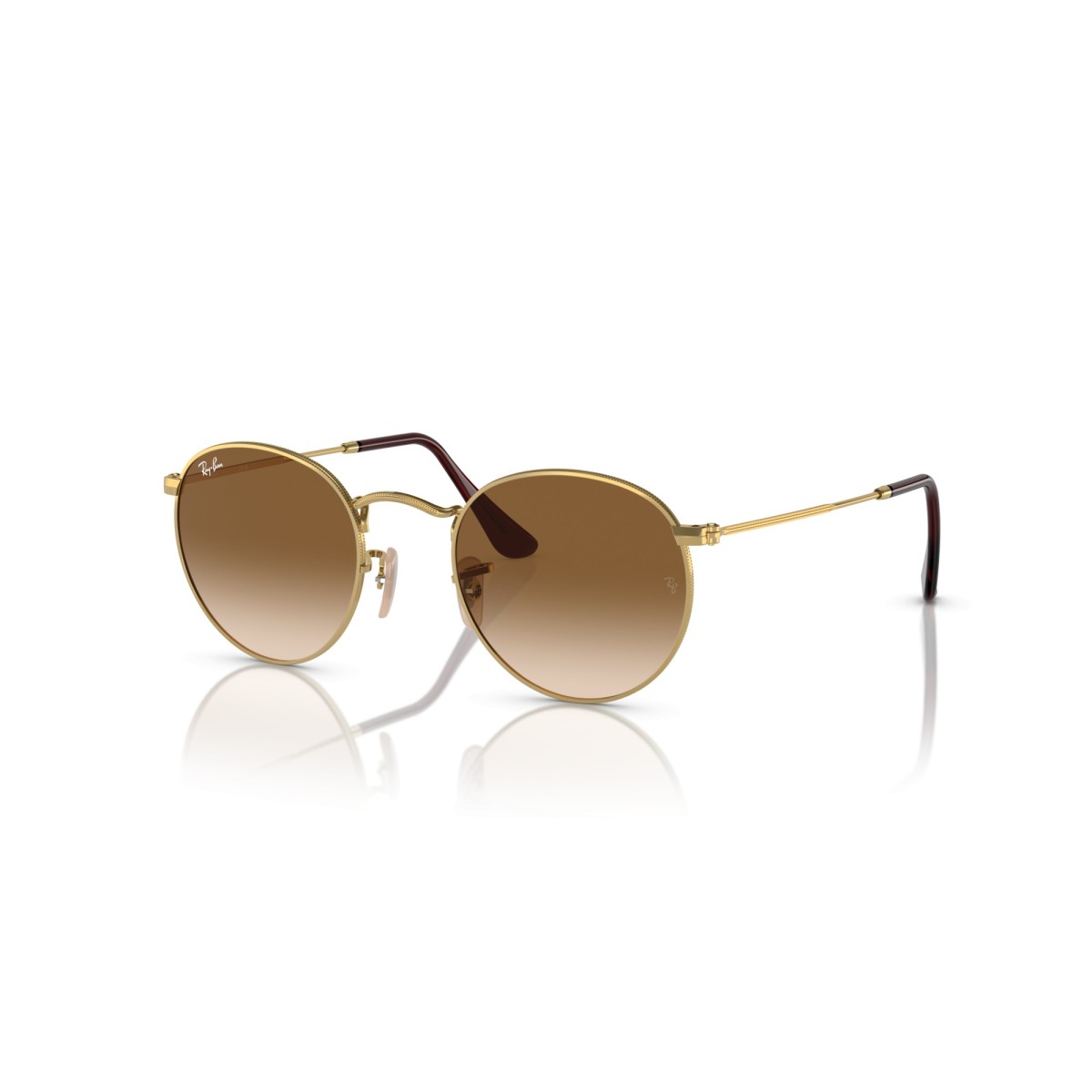 Women's Sunglasses Ray Ban 3447N 001/51 - Round Metal Luxury nu...