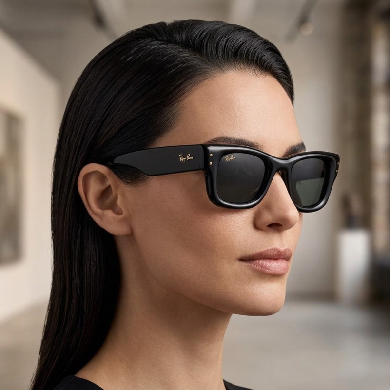 Dames zonnebrillen Ray Ban 4940 601/87 - Wayfarer puffer Asap R...