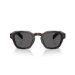 Lunettes de soleil Prada PR A16S 17N731 Tartaruga Radica Gris Foncé 49 mm pour Homme