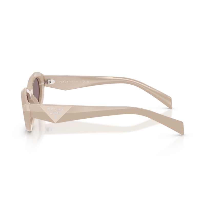 Prada PR 26ZS 25B6X1 Women's Sunglasses - Powder Pink with Dark Purple Lenses