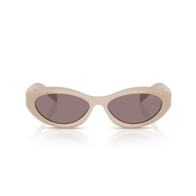 Occhiali da sole Prada PR 26ZS 25B6X1 per donna, montatura rosa, misura 55