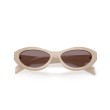 Occhiali da sole Prada PR 26ZS 25B6X1 per donna, montatura rosa, misura 55
