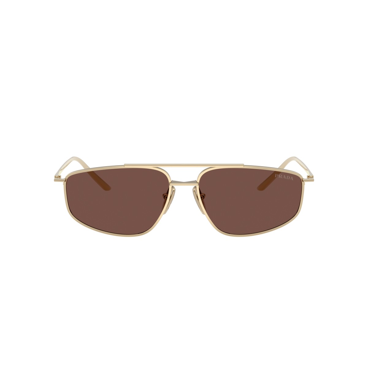 Lunettes de soleil Prada PR C51S ZVN80T en or pâle