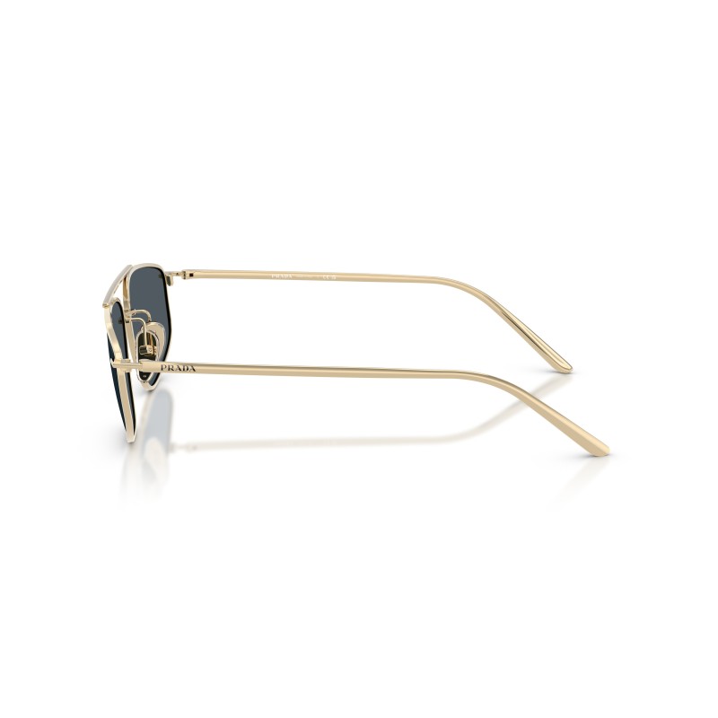 Prada PR C51S ZVN70B - Lunettes de soleil géométriques en métal doré avec verres gris