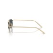 Prada PR C51S ZVN70B - Lunettes de soleil géométriques en métal doré avec verres gris