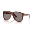 Miu Miu MU A08S 26E80Q Striped Tobacco Aviator Sunglasses