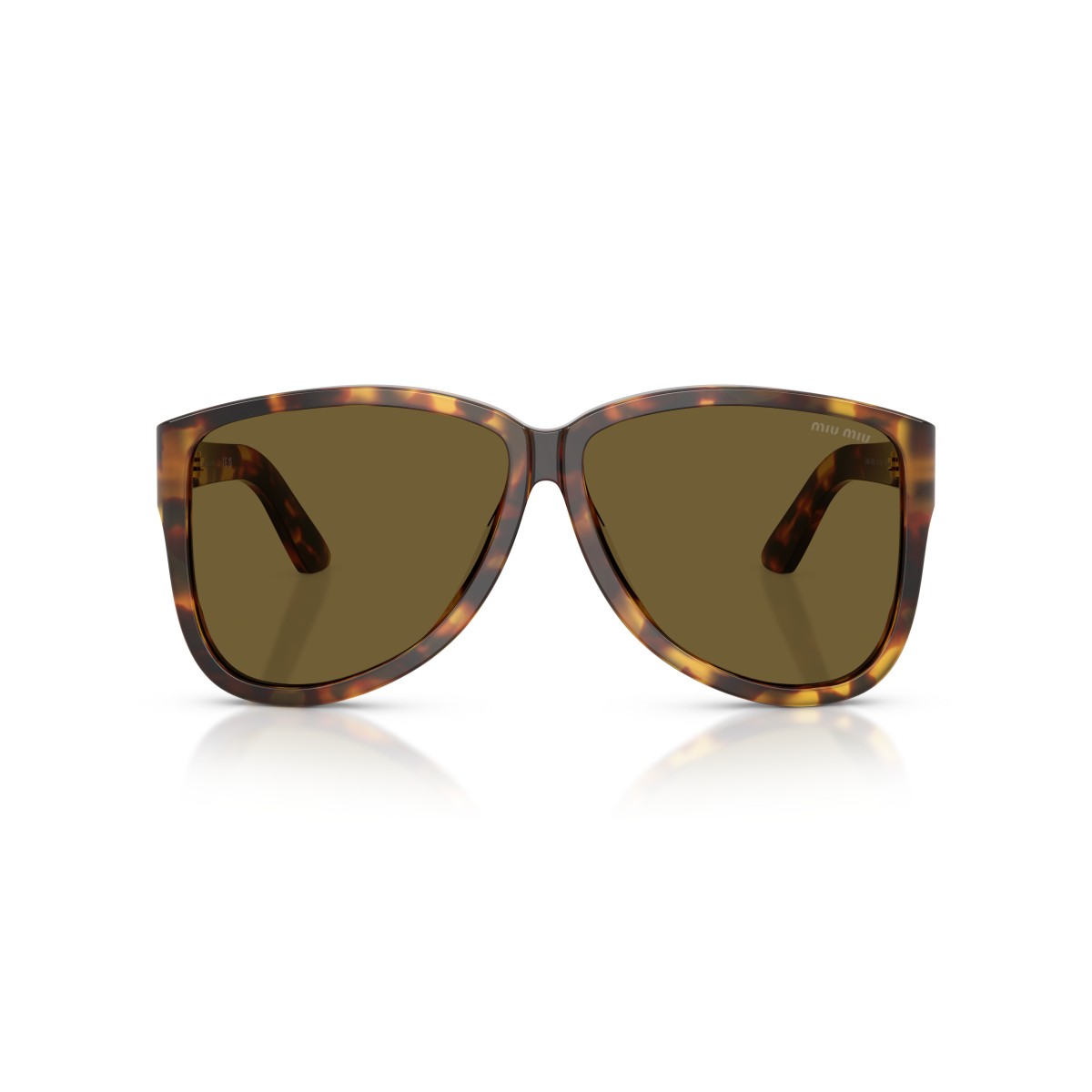 Miu Miu MU A08S 14L09Z Honey Havana Aviator Sunglasses