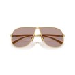 Miu Miu MU A56S 5AK20I - Occhiali da Sole Pilot Oro e Malva