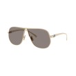 Miu Miu MU A56S Pale Gold Pilot Sunglasses - Grey Lenses