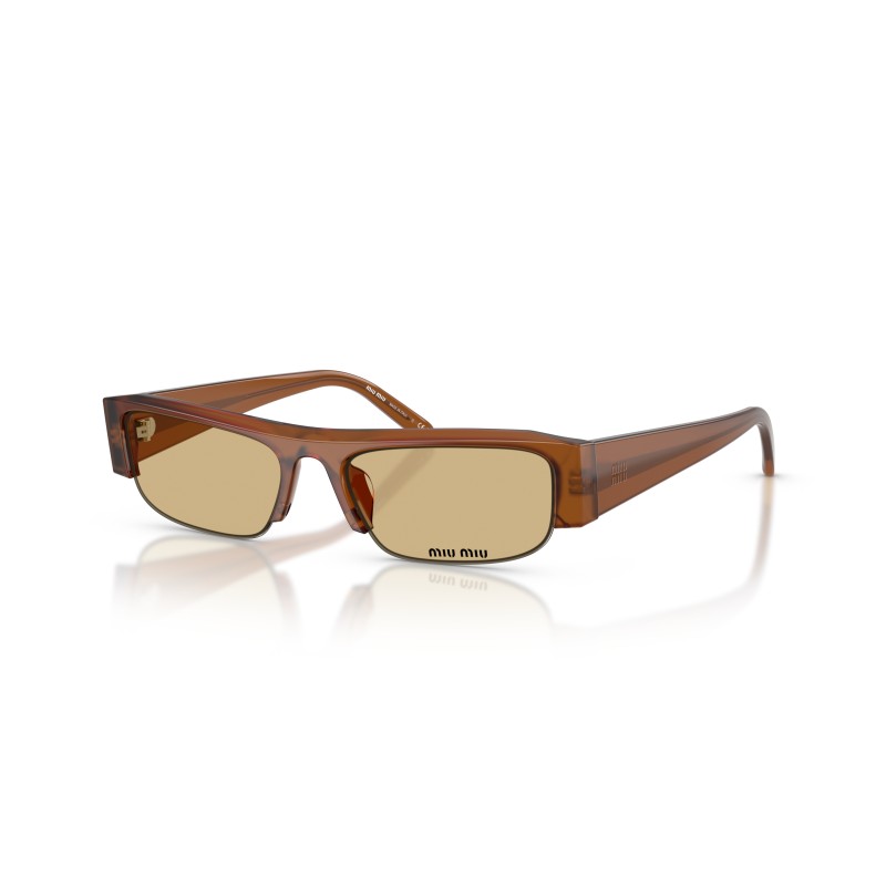 Miu Miu MU B07S 22I10R Sunglasses - Honey Brown & Yellow