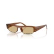 Miu Miu MU B07S 22I10R Sunglasses - Honey Brown & Yellow
