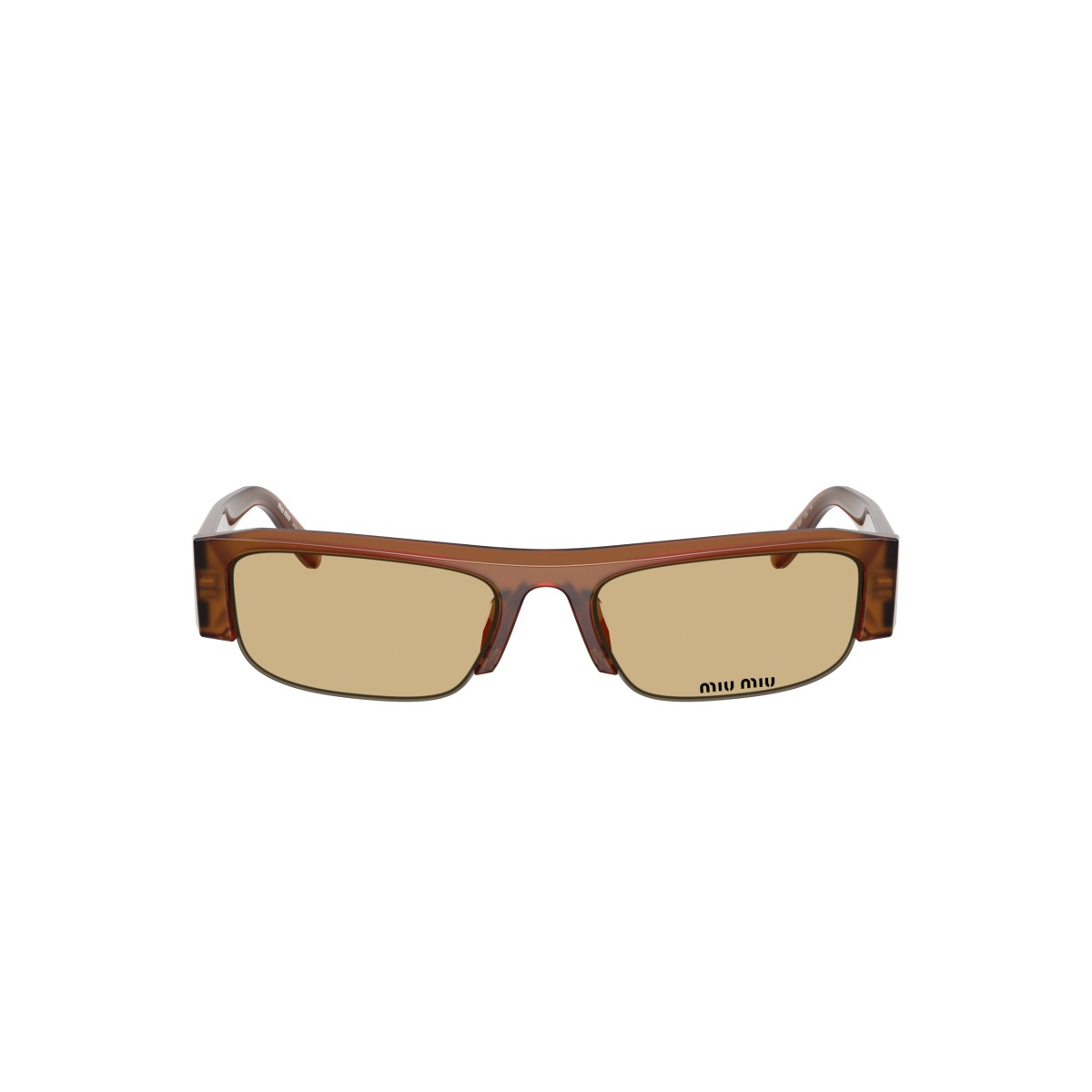 Miu Miu MU B07S 22I10R Zonnebril - Opal Cinnamon & Geel