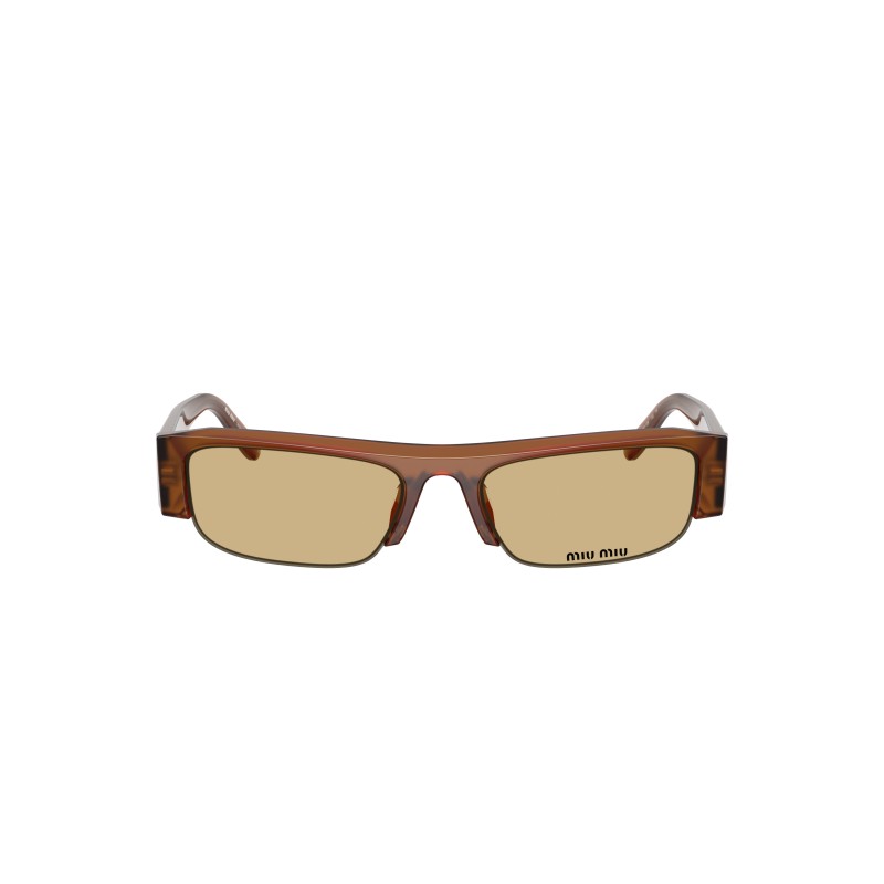 Miu Miu MU B07S 22I10R Sunglasses - Honey Brown & Yellow
