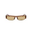 Miu Miu MU B07S 22I10R Sunglasses - Honey Brown & Yellow