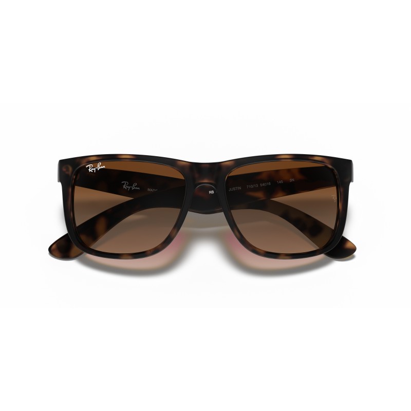 Ray-Ban Justin RB4165 710/13 - Rubber Havana Brown Gradient