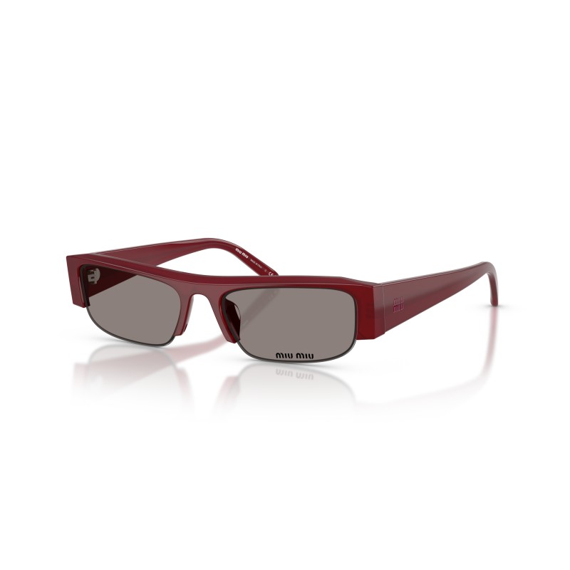 Miu Miu MU B07S Red Rectangular Sunglasses | Designer Eyewear