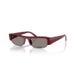 Miu Miu MU B07S Red Rectangular Sunglasses | Designer Eyewear