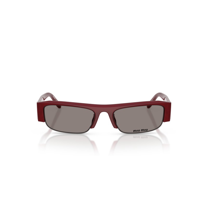 Miu Miu MU B07S Red Rectangular Sunglasses | Designer Eyewear