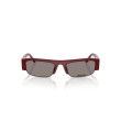 Miu Miu MU B07S Red Rectangular Sunglasses | Designer Eyewear