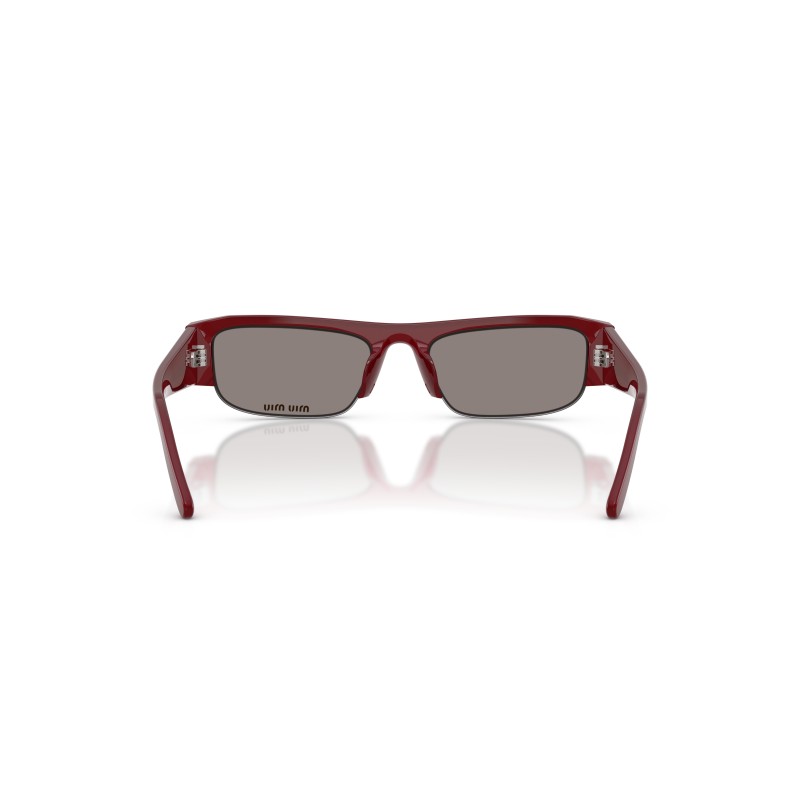 Miu Miu MU B07S Red Rectangular Sunglasses | Designer Eyewear