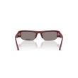 Miu Miu MU B07S Red Rectangular Sunglasses | Designer Eyewear