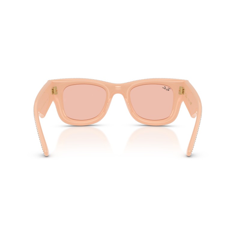 Ray-Ban RB4940BP Wayfarer Puffer Crystal Encrusted Peach Sunglasses