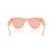 Ray-Ban RB4940BP Wayfarer Puffer Crystal Encrusted Peach Sunglasses