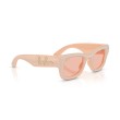 Ray-Ban RB4940BP Wayfarer Puffer Crystal Encrusted Peach Sunglasses
