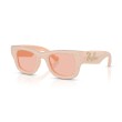 Ray-Ban RB4940BP Wayfarer Puffer Crystal Encrusted Peach Sunglasses