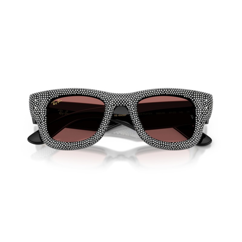 Ray-Ban RB4940BP 686585 Wayfarer Puffer con Cristalli