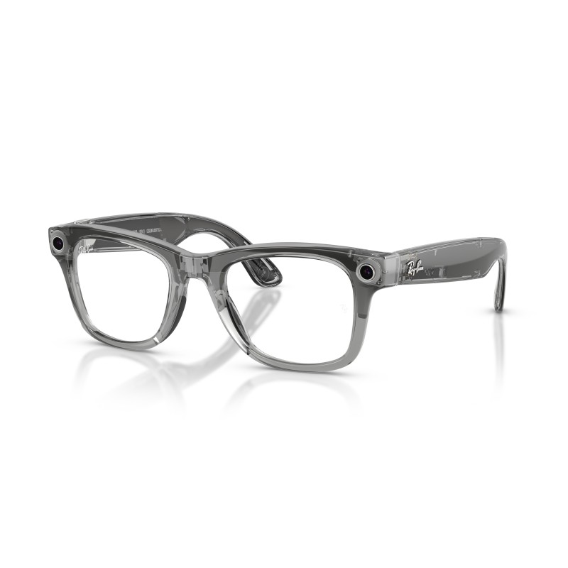 Ray-Ban Meta Wayfarer RW4012 6840MF - Transparent Grey Smart Glasses