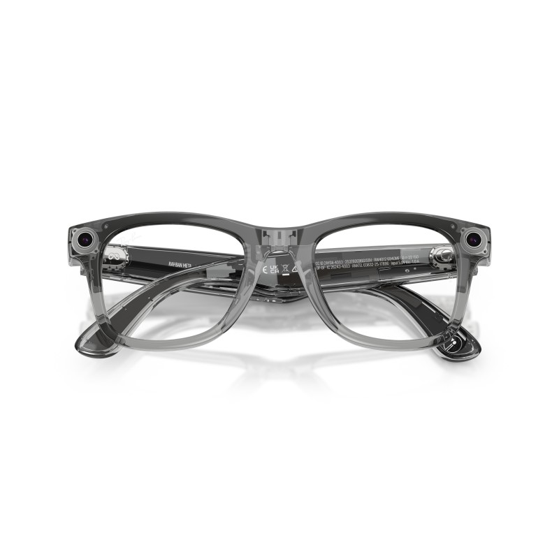 Ray-Ban Meta Wayfarer RW4012 6840MF - Grigio Trasparente e Blu