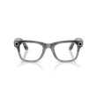 Ray-Ban Meta Wayfarer RW4012 6840MF - Grigio Trasparente e Blu