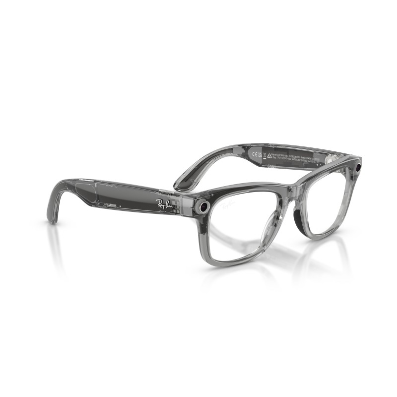 Ray-Ban Meta Wayfarer RW4012 6840MF - Grigio Trasparente e Blu