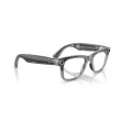 Ray-Ban Meta Wayfarer RW4012 6840MF - Grigio Trasparente e Blu