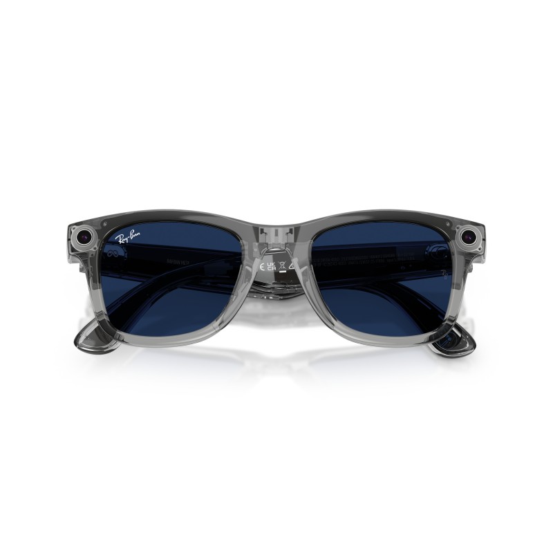 Ray-Ban Meta Wayfarer RW4012 6840MF - Transparent Grey Smart Glasses