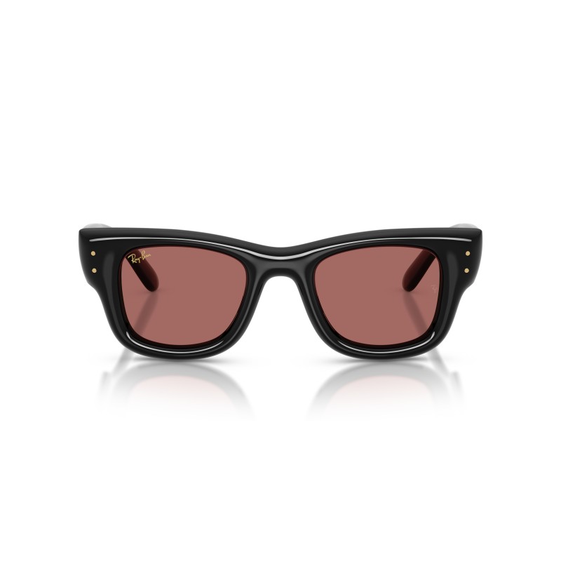 Ray-Ban RB4940 601/69 Wayfarer Puffer Nero con Lenti Rosa