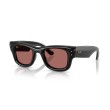 Ray-Ban RB4940 601/69 Wayfarer Puffer Nero con Lenti Rosa