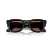 Ray-Ban RB4940 601/69 Wayfarer Puffer Nero con Lenti Rosa
